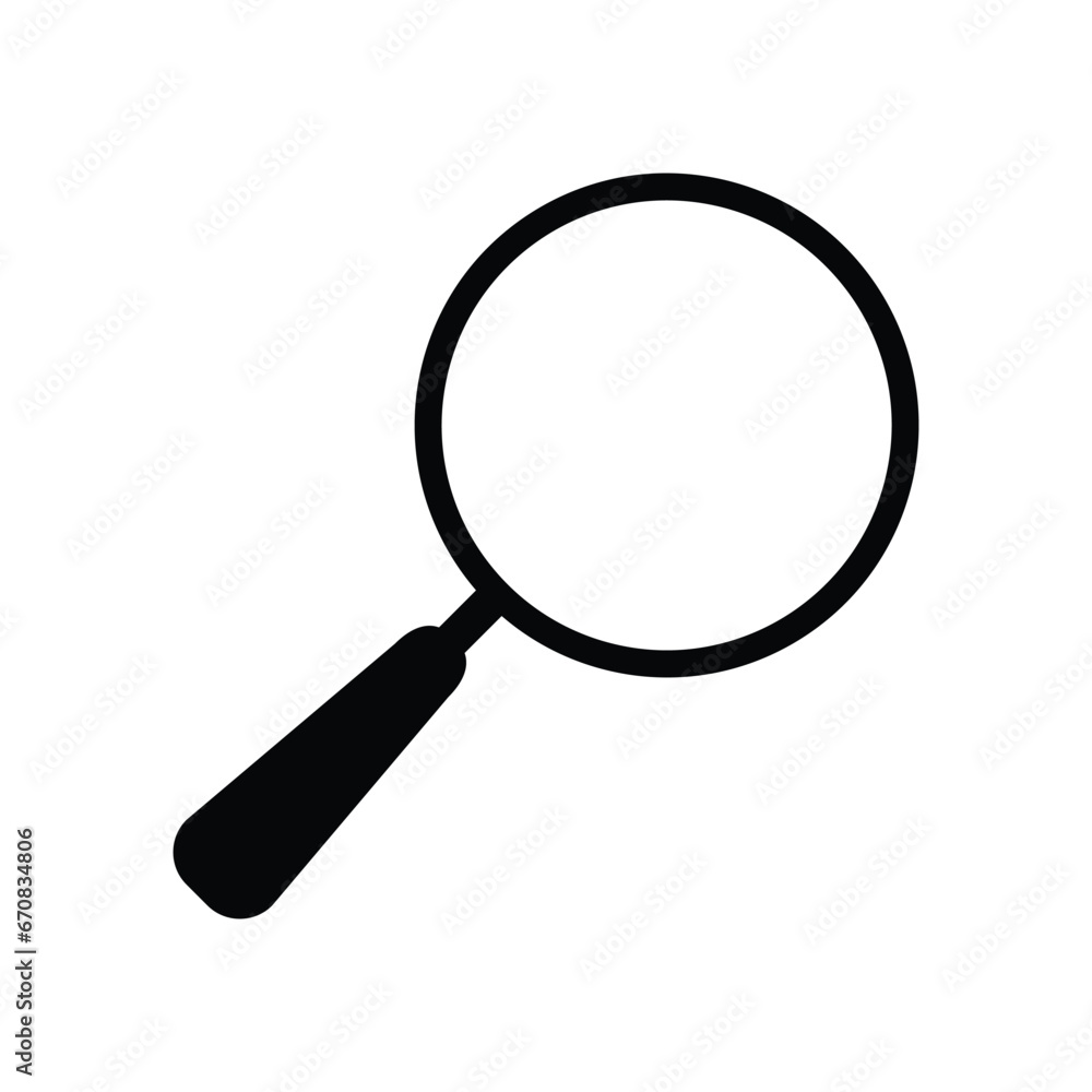 Magnifying Glass Icon vector Design Template Magnifying Glass Icon vector Design Template