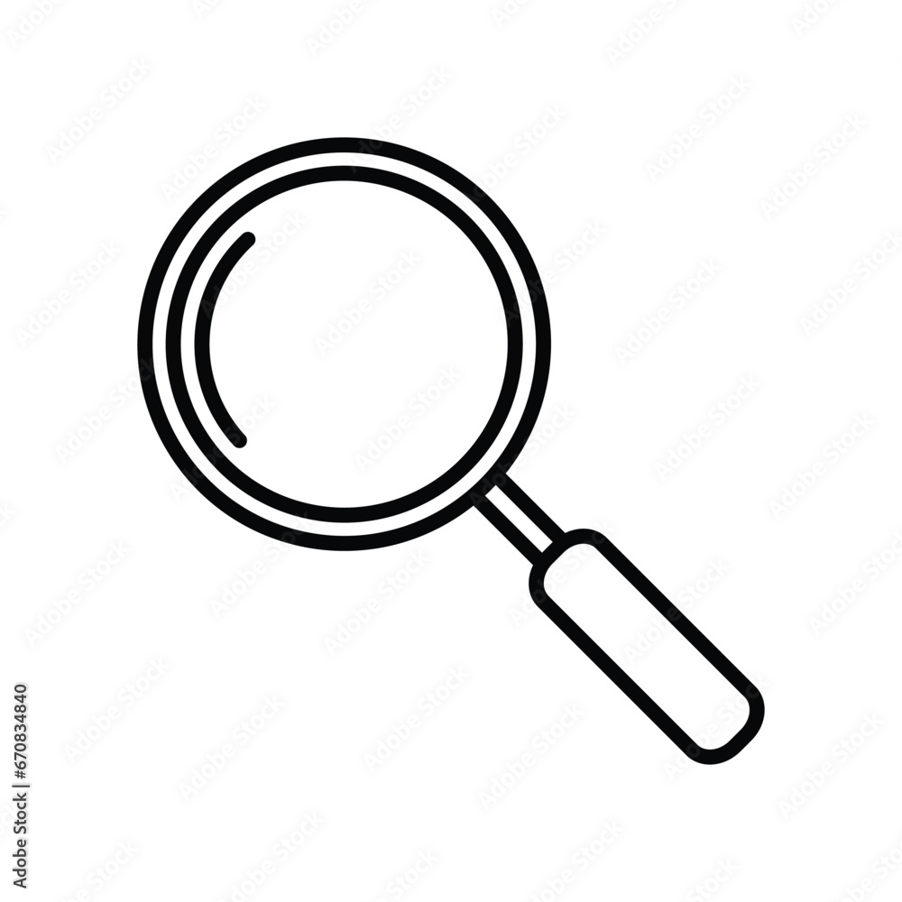 Magnifying Glass Icon vector Design Template Magnifying Glass Icon vector Design Template