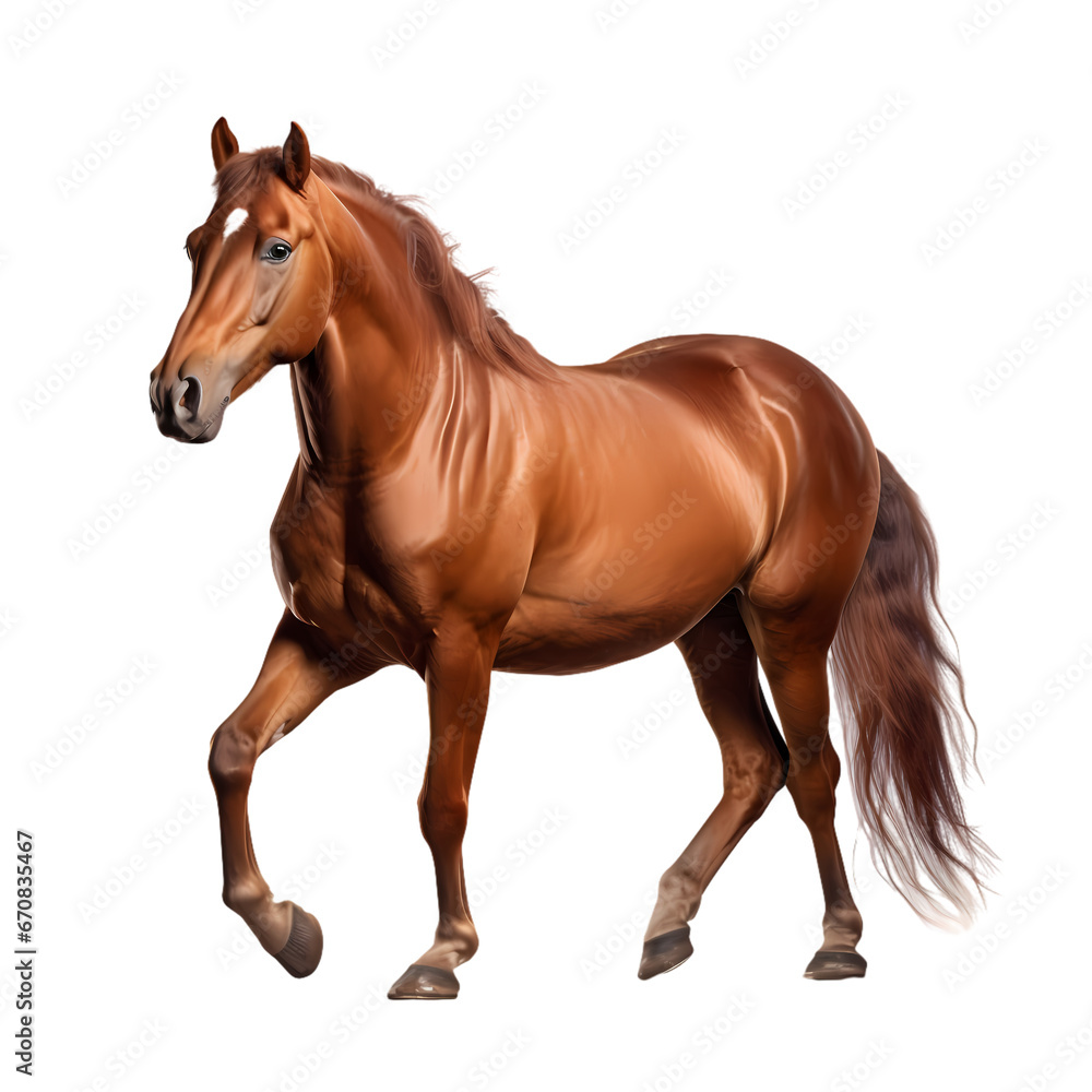 Obraz premium Horse on transparent background