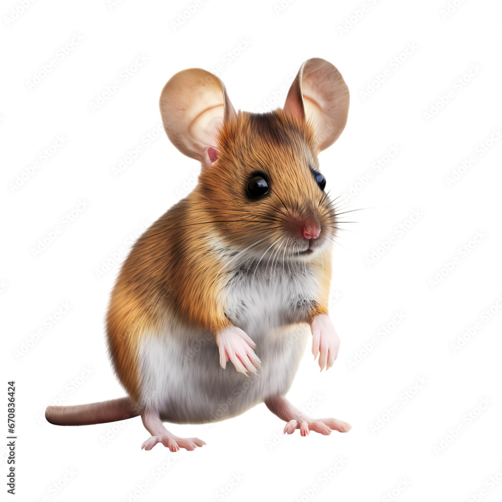 Mouse on transparent background