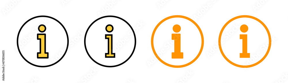 Information sign icon set for web and mobile app. about us sign and symbol. question mark icon Information sign icon set for web and mobile app. about us sign and symbol. question mark icon