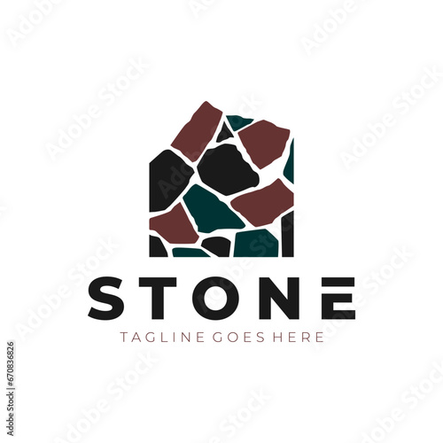 foundation stone vector illustration logo