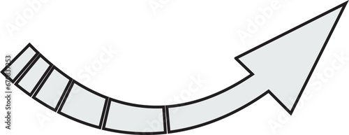 矢印＿アウトラインあり　白塗り
