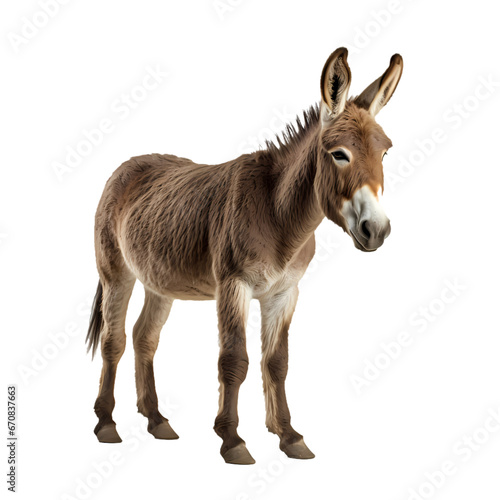 Donkey on transparent background © feng
