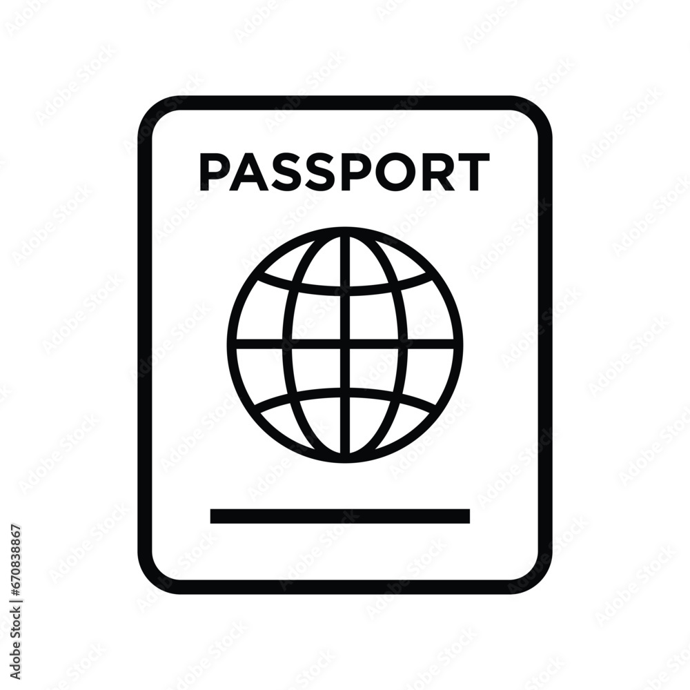 Passport Icon Vector Design Template Passport Icon Vector Design Template