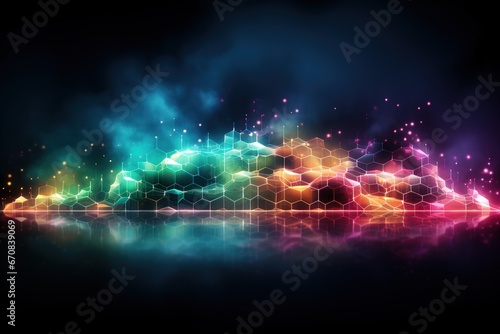 Abstract Background Technology  cloud networking  generative ai.