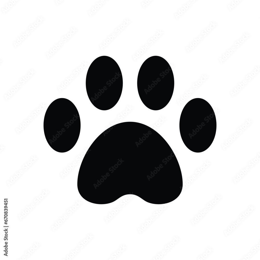 Paw Print Icon Vector Design Template Paw Print Icon Vector Design Template