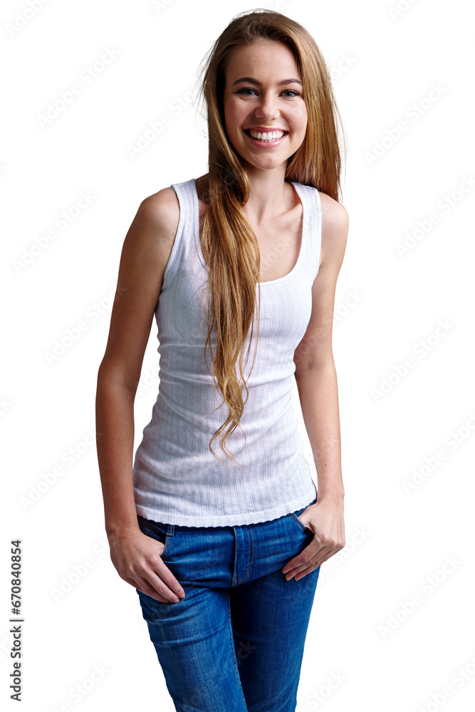 Happy, portrait and gen z girl with fashion, style or good mood on isolated, transparent and png background. Face, smile and female teenager model posing in casual clothes, fashionable and stylish Happy, portrait and gen z girl with fashion, style or good mood on isolated, transparent and png background. Face, smile and female teenager model posing in casual clothes, fashionable and stylish