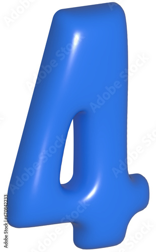 Number illustration. Hand drawn picture