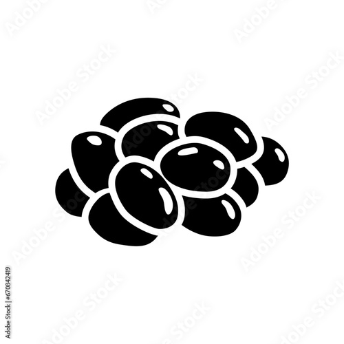 おせち　黒豆アイコン　イラスト
