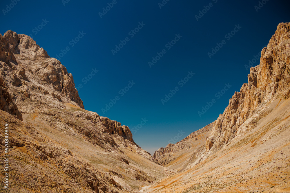 Beautiful mountain landscape. The Anti Taurus Mountains. Aladaglar National Park. Turkey..