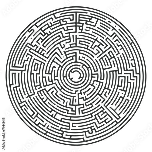 a circle maze game for kids, the challenging riddle game, the labyrinth for learning