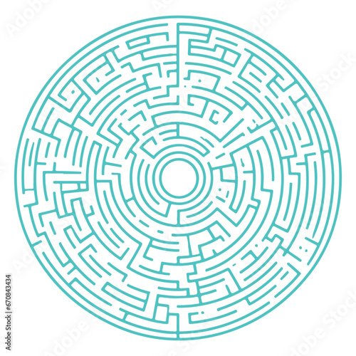 a circle maze game for kids, the challenging riddle game, the labyrinth for learning