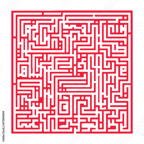 a square maze game for kids, the challenging riddle game, the labyrinth for learning