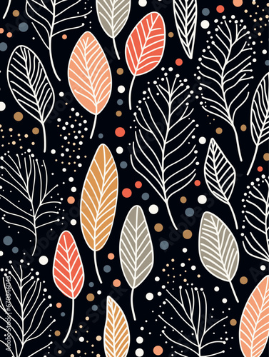 Winter floral seamless pattern background. Good for fashion fabrics, children’s clothing, T-shirts, postcards, email header, wallpaper, banner, posters, events, covers, and more.