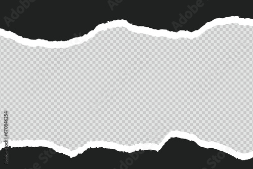 Torn paper black and white color ripped paper background post, banner, design