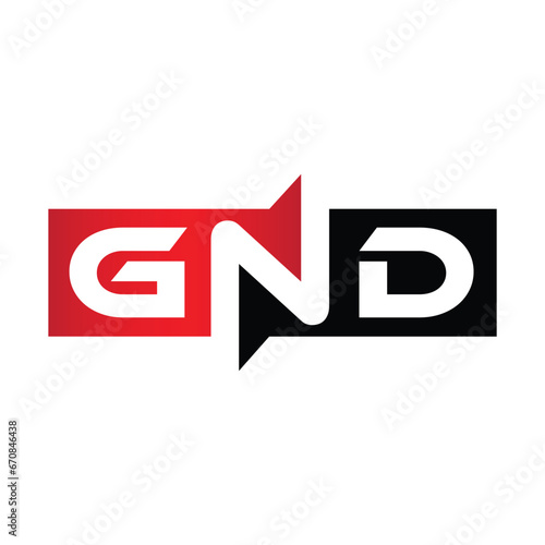 Free Download GND Monogram Initial Letters Logo - GFXLoad