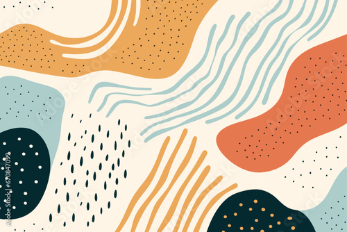 Beautiful abstract seamless pattern background. Good for fashion fabrics, children’s clothing, T-shirts, postcards, email header, wallpaper, banner, posters, events, covers, advertising, and more.