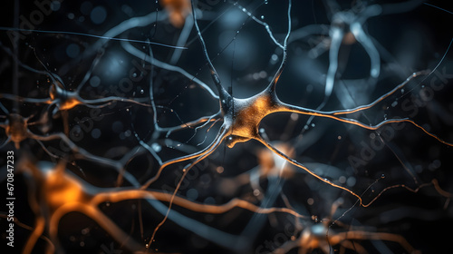 Neuroscientific image revealing intricate brain activity, showcasing neuron connections. A visual journey into the human mind's complex networks.