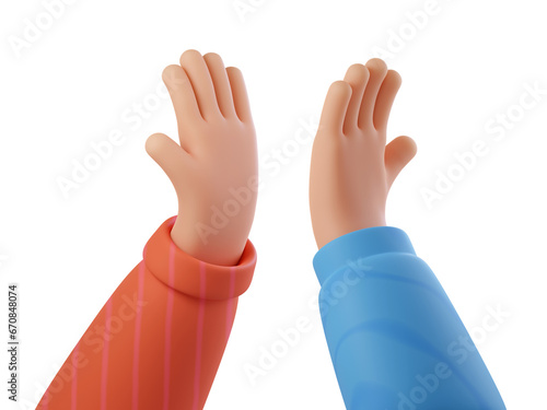 Bild auf Leinwand High five hands gesture