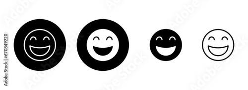 smile icon set illustration. smile emoticon icon. feedback sign and symbol