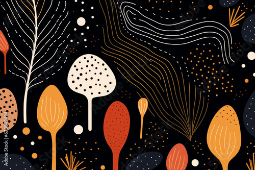 Abstract seamless pattern background. Good for fashion fabrics, children’s clothing, T-shirts, postcards, email header, wallpaper, banner, posters, events, covers, and more.