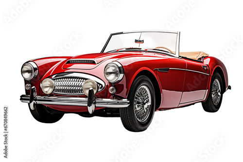 Austin-Healey isolated on transparent background, Generative Ai