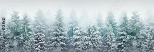 Green winter banner © tashechka