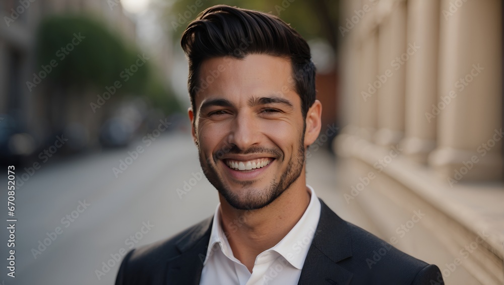 Captivating Smiles: Youthful American Model in High-Quality Captivating Smiles: Youthful American Model in High-Quality