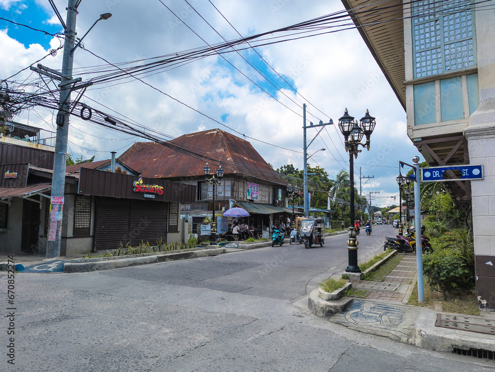 Santa Rosa, Laguna, Philippines - Older Spanish Colonial homes in the town proper. Santa Rosa, Laguna, Philippines - Older Spanish Colonial homes in the town proper.