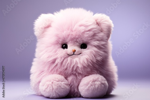 Pastel lavender plush bunny  a soft and huggable friend for young children  Generative AI