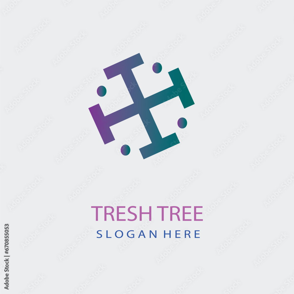 Obraz premium T business letter logo with colorful gradient. T logo branding icon for any business or technology brand.