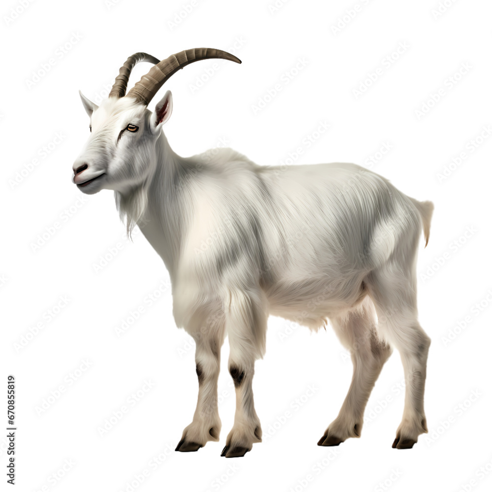 Horned sheep on transparent background Horned sheep on transparent background