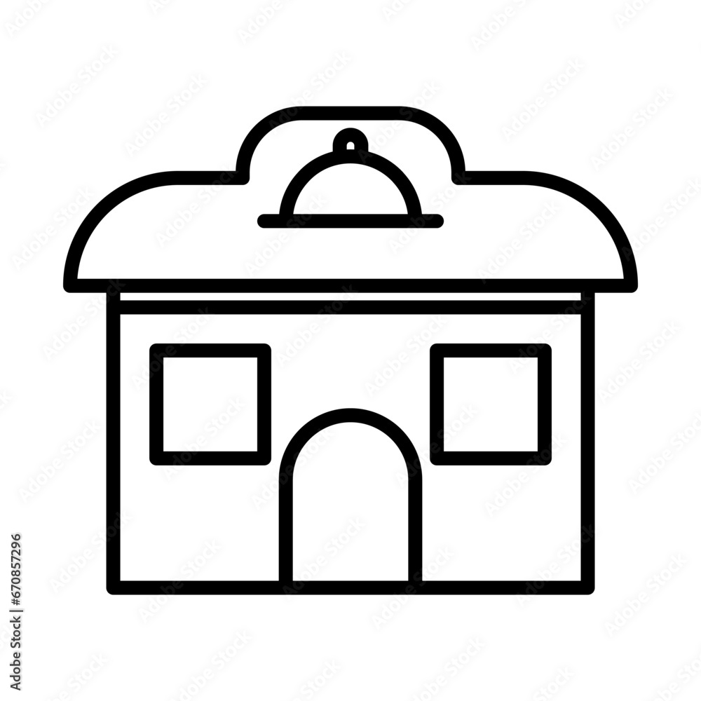 restaurant icon in line restaurant icon in line