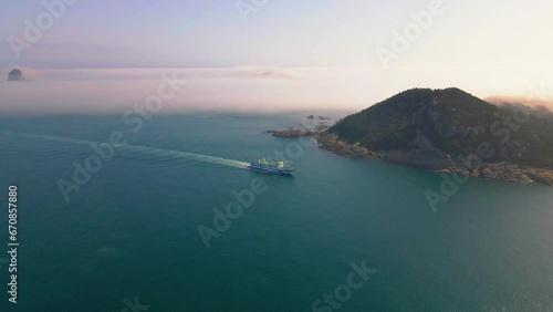 Drone view of Chuja island_추자도신영항 드론뷰