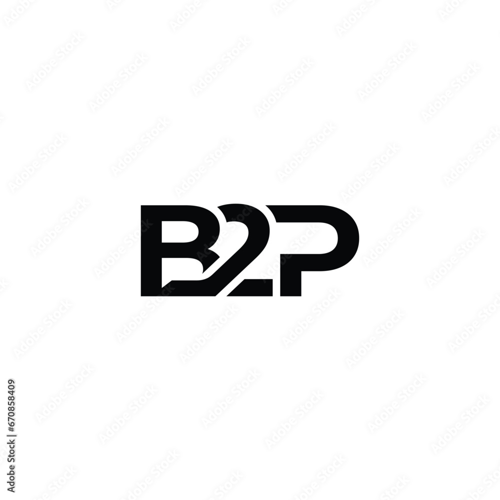 Minimalist B2P Letter Logo. Usable for Business Logo. Monogram Element Minimalist B2P Letter Logo. Usable for Business Logo. Monogram Element
