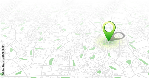 Gps tracking map. Abstract isometric location tracks dashboard. Track navigation pins on street maps, navigate mapping, locate position pin. Futuristic travel map or location navigator vector