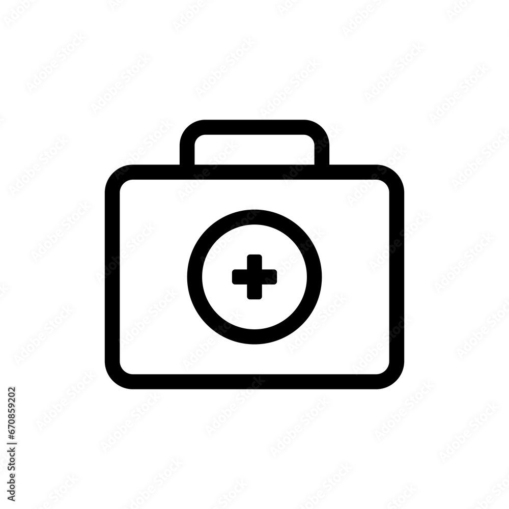 First Aid Box Kit Icon - Vector : Medical Theme, Pharmaceutical Theme, Healthcare Theme, Infographics and Other Graphic Related Assets. First Aid Box Kit Icon - Vector : Medical Theme, Pharmaceutical Theme, Healthcare Theme, Infographics and Other Graphic Related Assets.