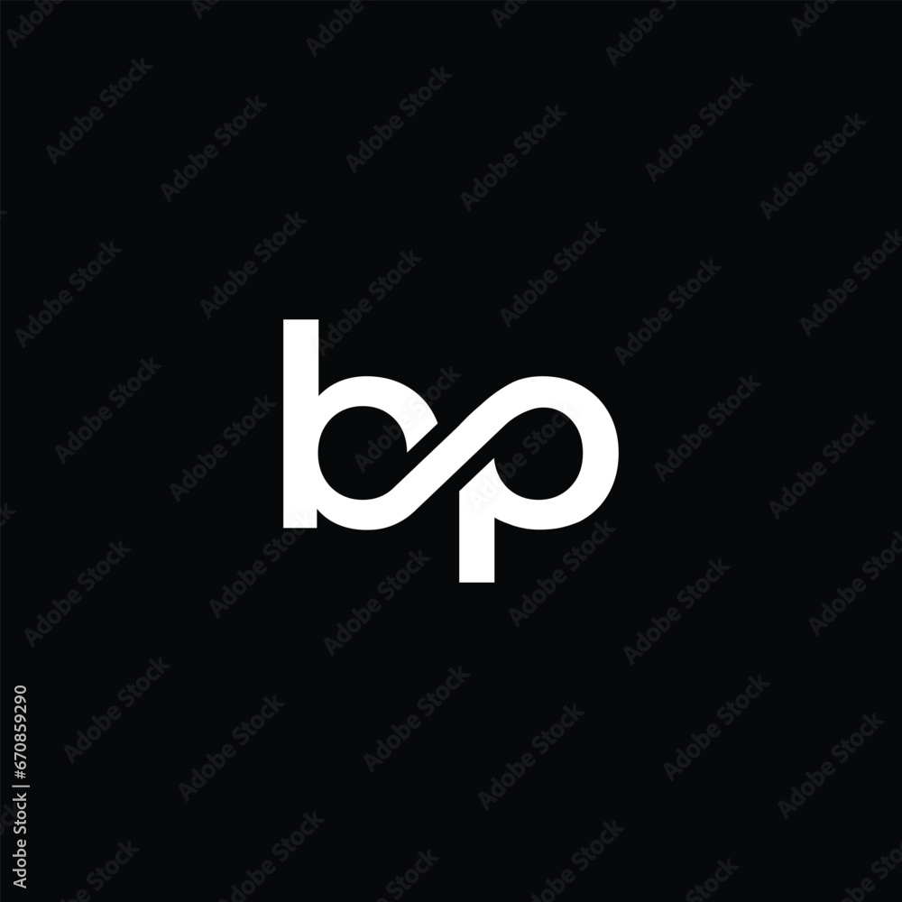 Monogram BP Letter Logo Design. Usable for Business Logo. Vector Logo Monogram BP Letter Logo Design. Usable for Business Logo. Vector Logo