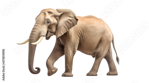 Elephant on transparent background photo