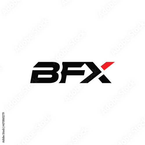 Wallpaper Mural Minimalist BFX Letter Logo Design. Usable for Business Logo. Monogram Torontodigital.ca