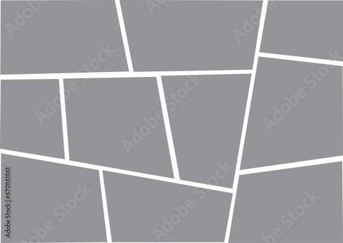 10 photo collage template. vector illustration, new collections