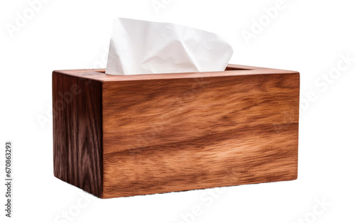 Elegant Wooden Tissue Box Cover Transparent PNG