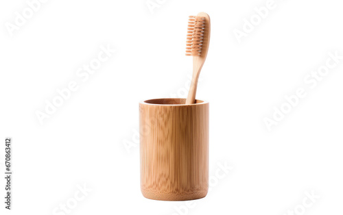 Rustic Wooden Toothbrush Holder Design Transparent PNG