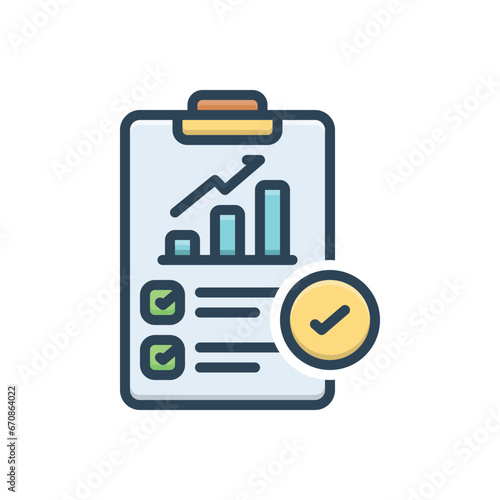 Color illustration icon for outgrowth