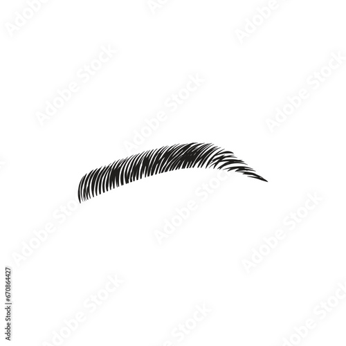 eyebrow icon vector