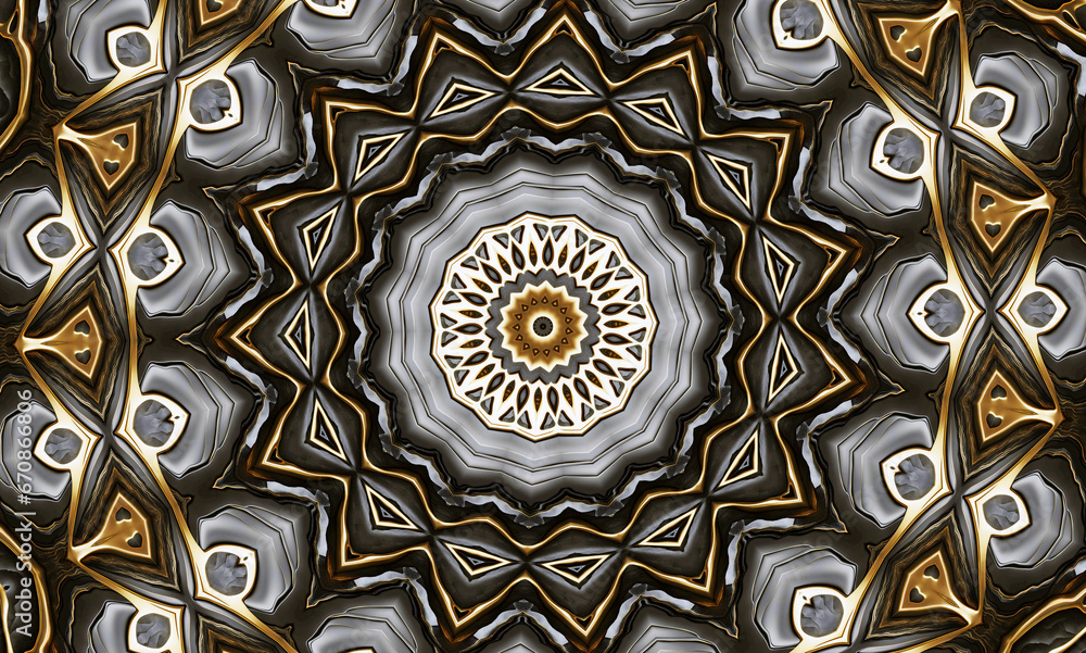 Abstract kaleidoscope background. Beautiful multicolor kaleidoscope texture. Unique mandala design.