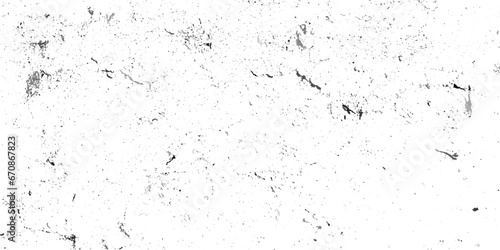 Grunge black and white pattern. Monochrome particles abstract texture. Background of cracks, scuffs, chips, stains, ink spots, lines. Dark design background surface. Gray printing element © Sharmin