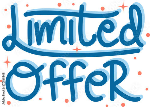 Limited Offer Lettering, Vector Sale Lettering