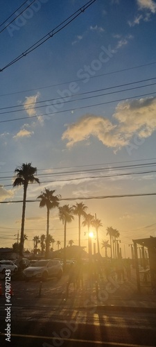 sunset at the beach